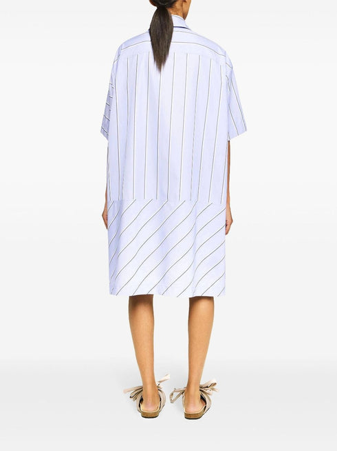 JW ANDERSON STRIPED SHIRT DRESS
